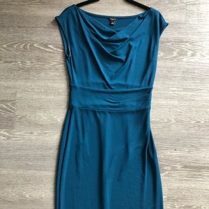 Blue Ann Taylor Cowl Neck dress